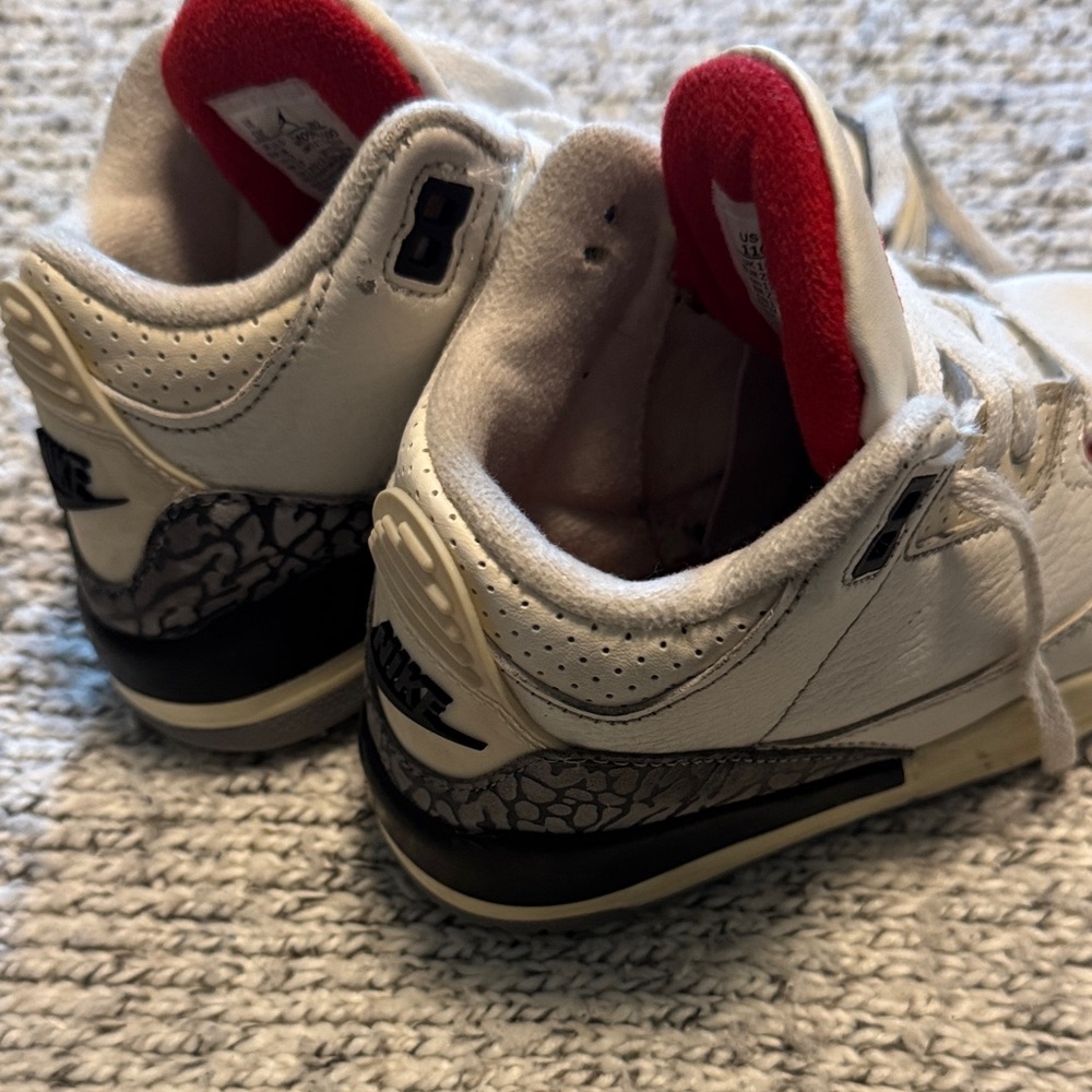 Jordan Kids White and Black Sneakers - Picture 2 of 7